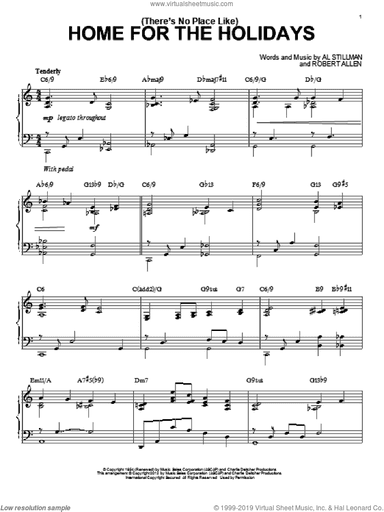 (There's No Place Like) Home For The Holidays [Jazz version] (arr. Brent Edstrom)
