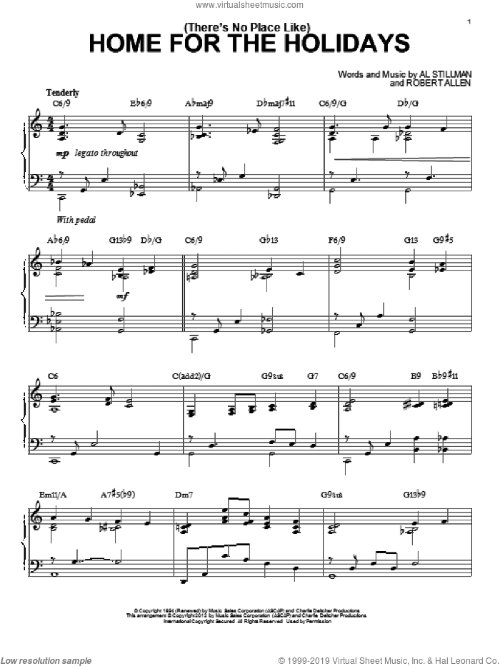 (There's No Place Like) Home For The Holidays [Jazz version] (arr. Brent Edstrom)