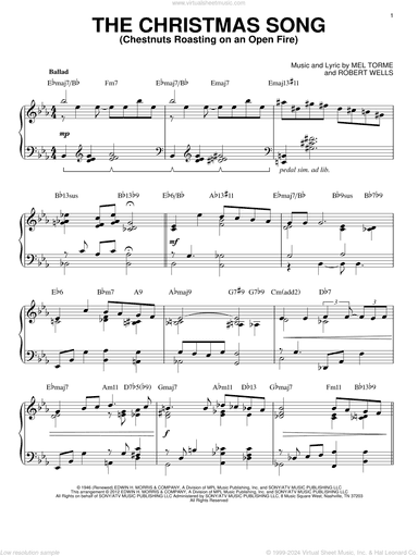 The Christmas Song (Chestnuts Roasting On An Open Fire) [Jazz version] (arr. Brent Edstrom)