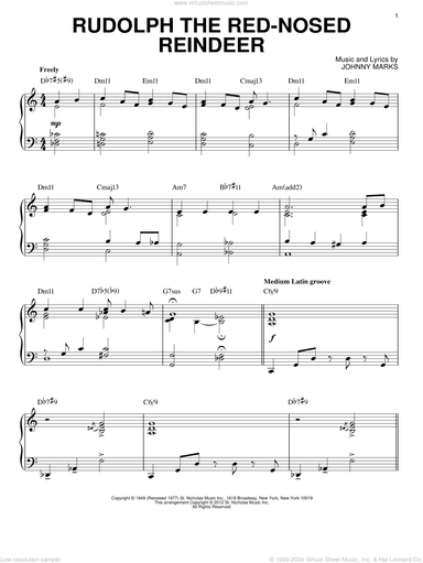 Rudolph The Red-Nosed Reindeer [Jazz version] (arr. Brent Edstrom)