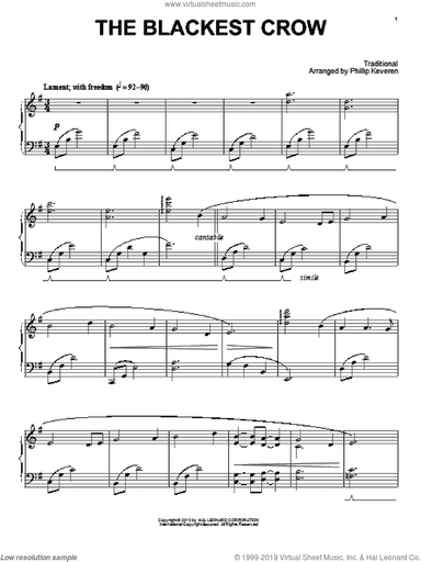 The Blackest Crow (arr. Phillip Keveren)