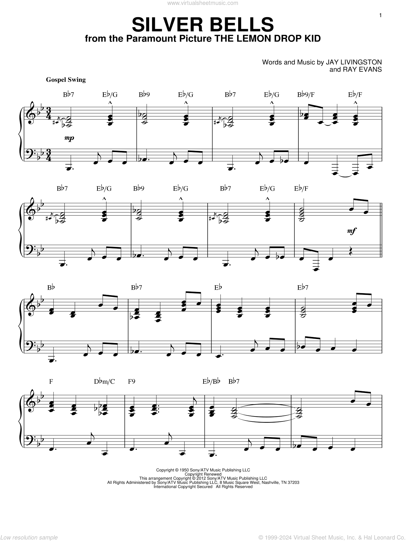 Silver Bells [Jazz version] (arr. Brent Edstrom)