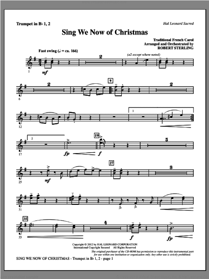 Sing We Now Of Christmas