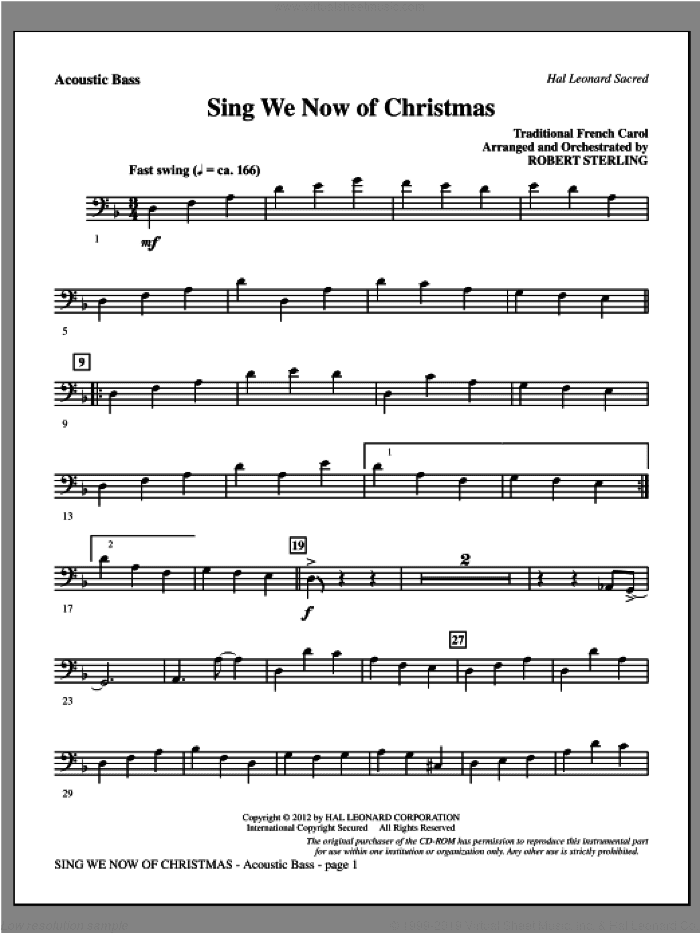 Sing We Now Of Christmas