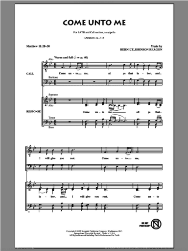 Come Unto Me