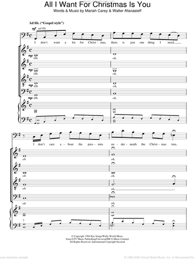 All I Want For Christmas Is You (arr. Matthew O'Donovan)