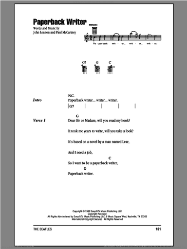 Paperback Writer