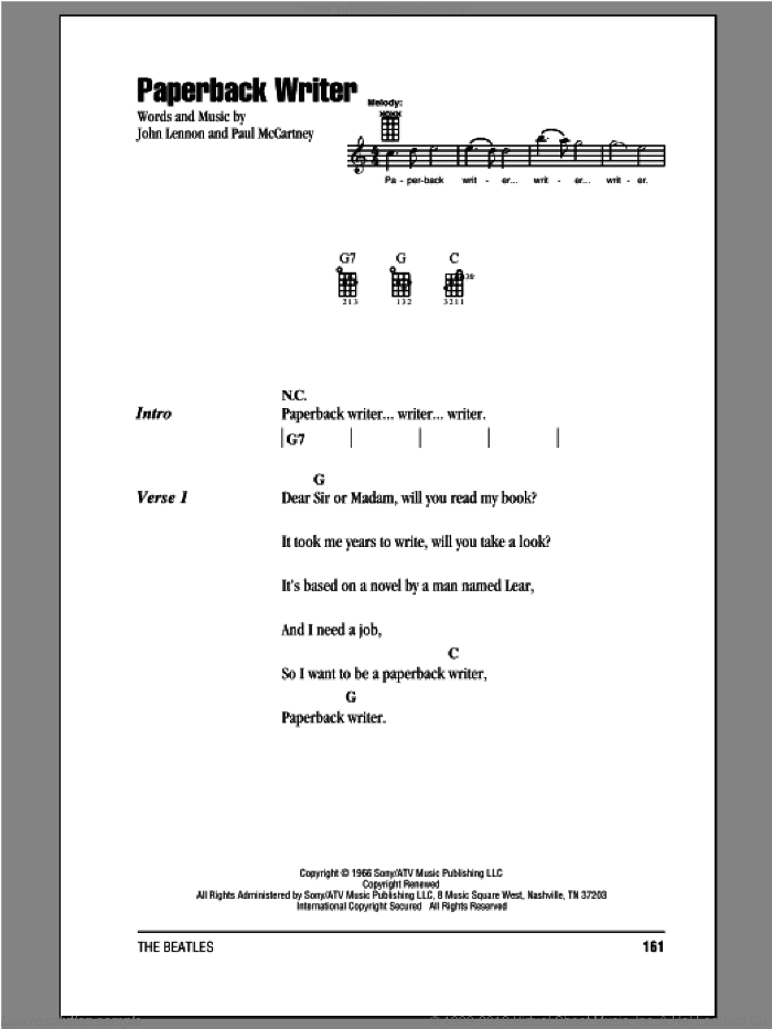 Paperback Writer