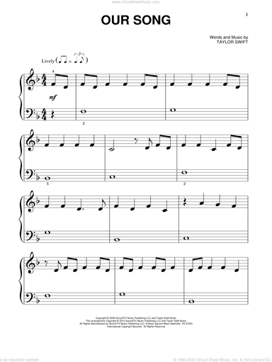 Our Song, (beginner)