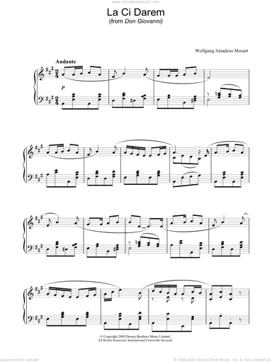 La Ci Darem La Mano (from Don Giovanni)