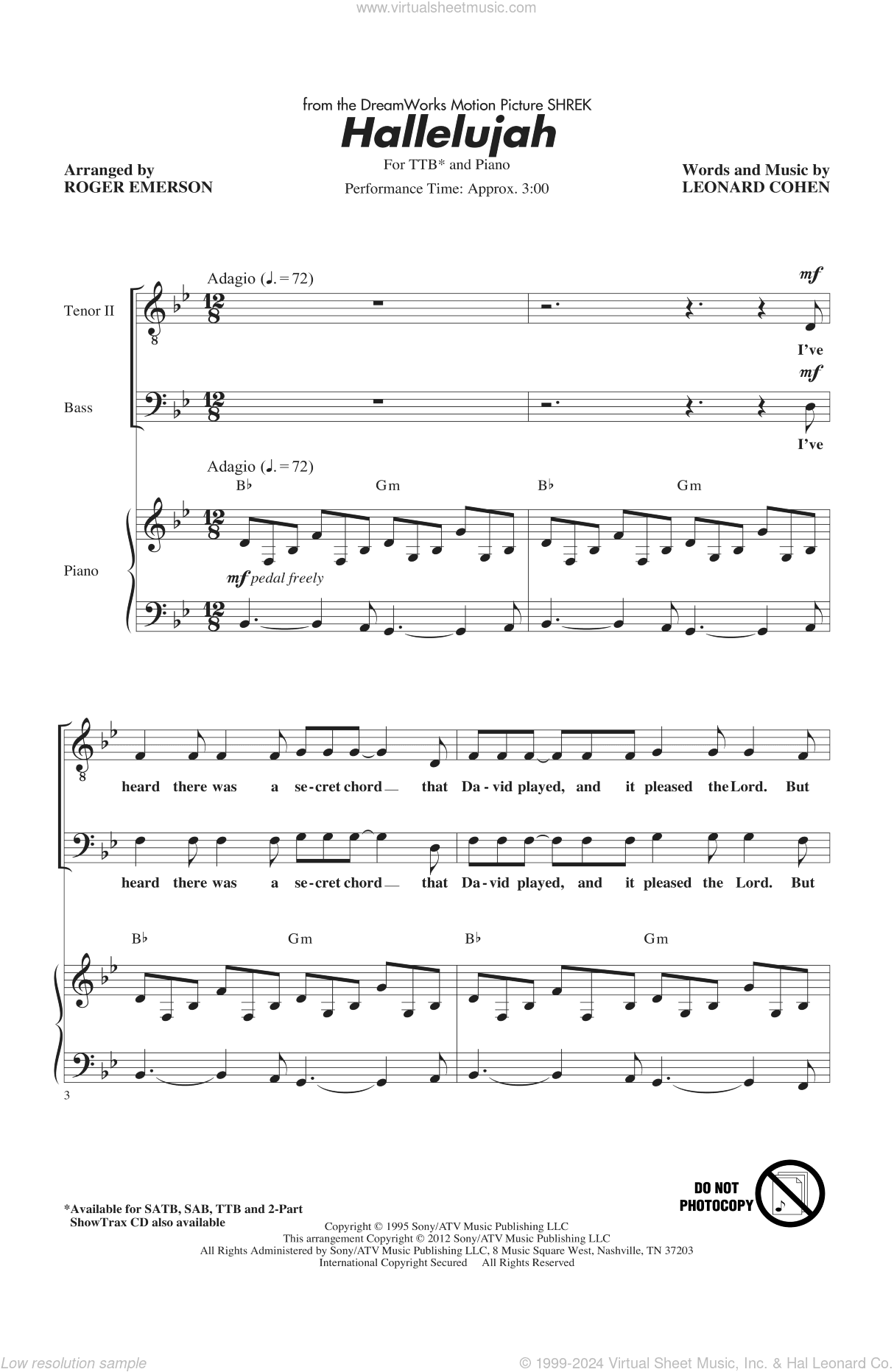 Hallelujah (arr. Roger Emerson)