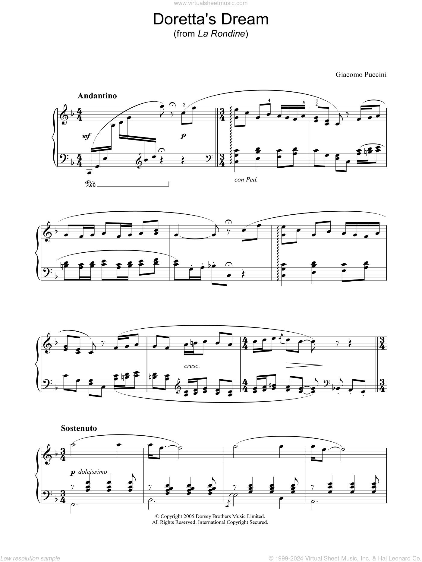 Doretta's Dream (from La Rondine)