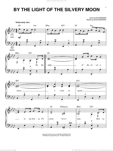 By The Light Of The Silvery Moon (arr. Gary Meisner)