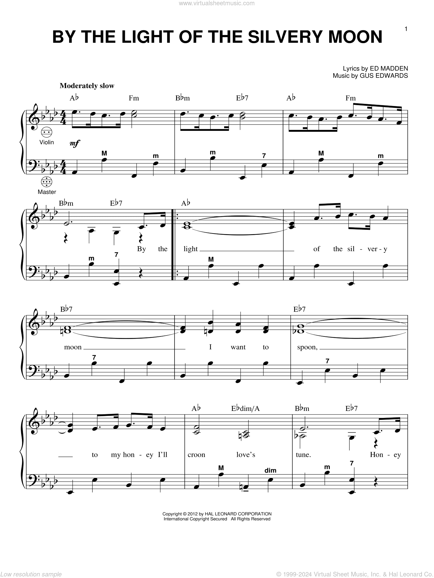 By The Light Of The Silvery Moon (arr. Gary Meisner)