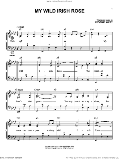 My Wild Irish Rose (arr. Gary Meisner)