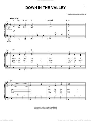 Down In The Valley (arr. Gary Meisner)