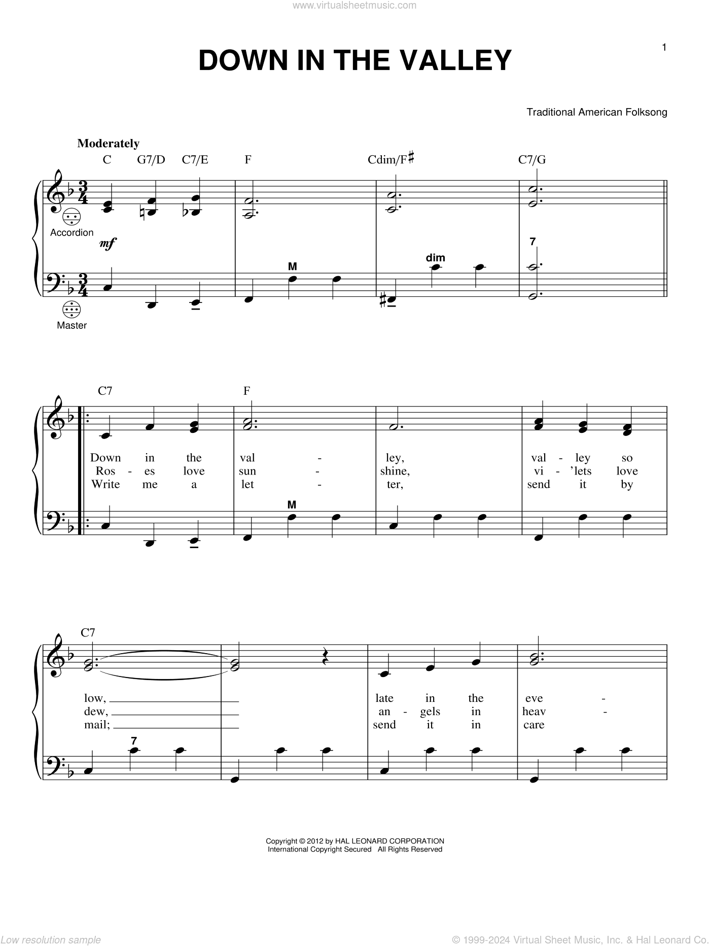 Down In The Valley (arr. Gary Meisner)