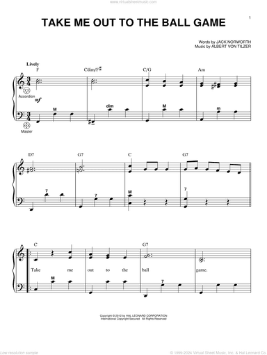 Take Me Out To The Ball Game (arr. Gary Meisner)
