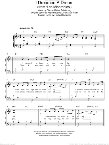I Dreamed A Dream (from Les Miserables)
