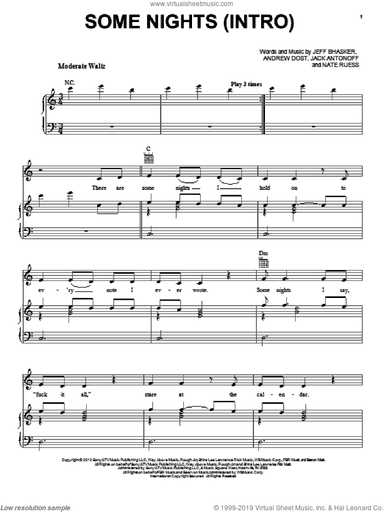 Some Nights (Intro)