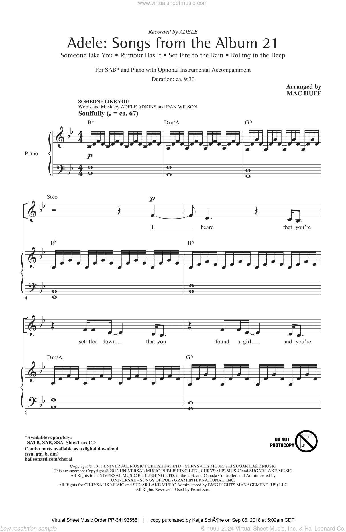 Adele: Songs From The Album 21 (Medley)