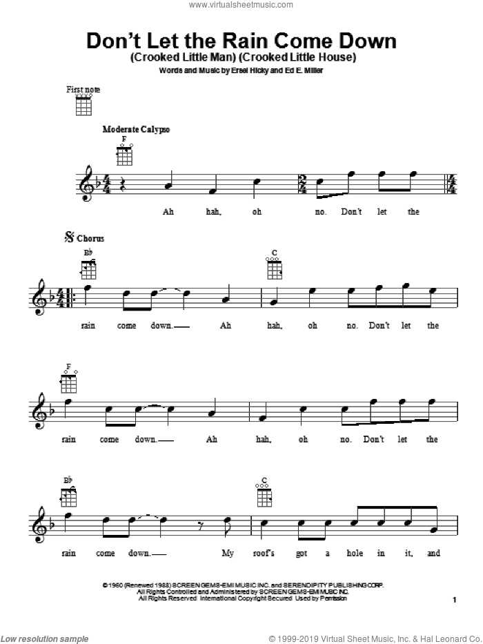 Don't Let The Rain Come Down (Crooked Little Man) (Crooked Little House)