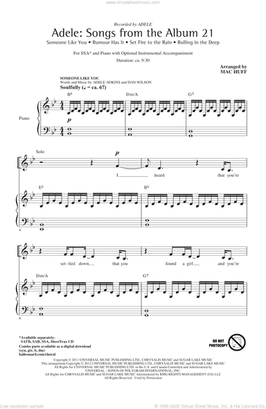 Adele: Songs From The Album 21 (Medley)