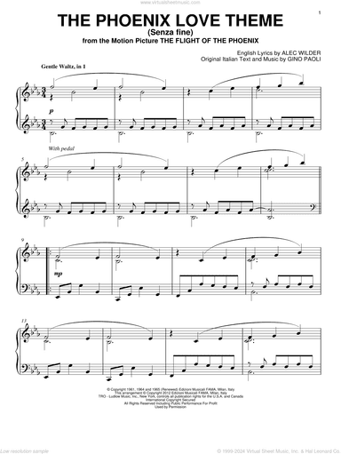 The Phoenix Love Theme (Senza Fine)