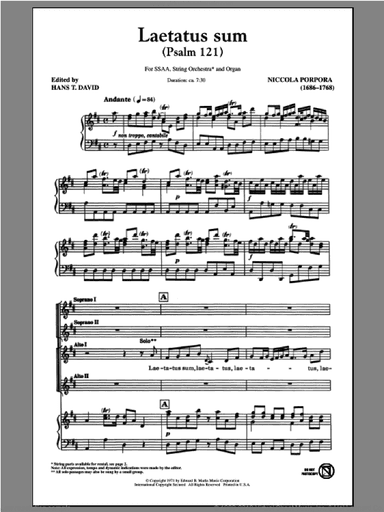 Laetatus Sum (Psalm 121)