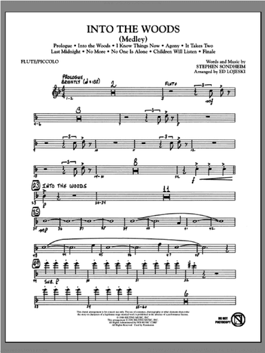 Into The Woods (Medley) (complete set of parts)