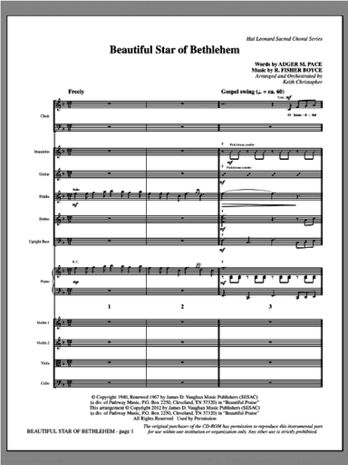 Beautiful Star Of Bethlehem (complete set of parts)