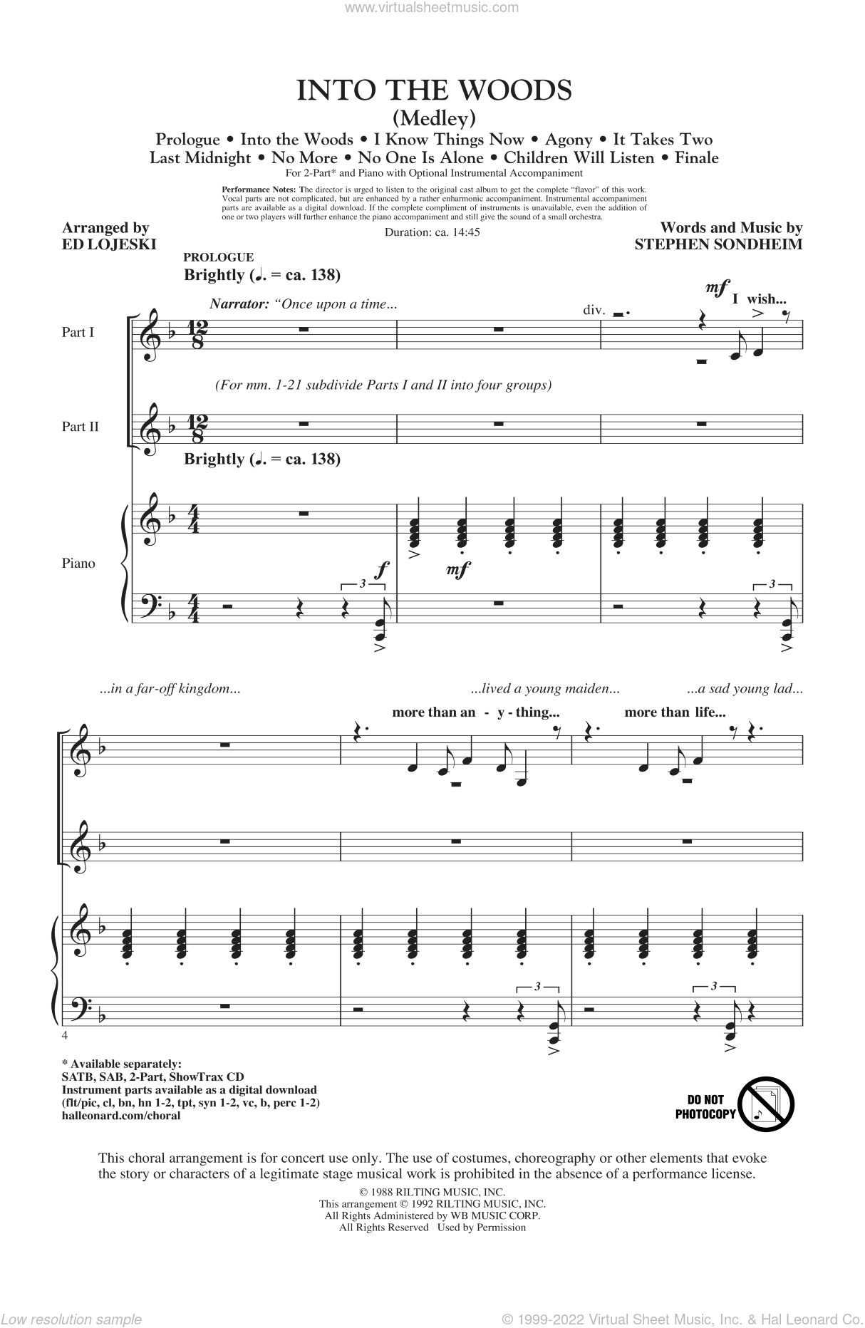 Into The Woods (Medley)