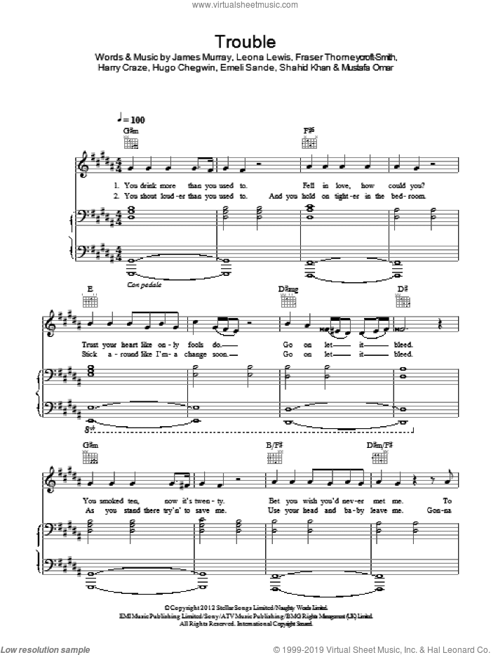 Trouble (piano acoustic version)