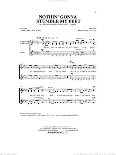 Nothin' Gonna Stumble My Feet