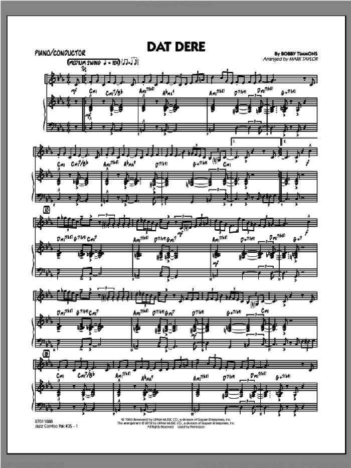 Jazz Combo Pak #35 (Cannonball Adderley)