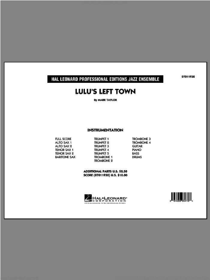 Lulu's Left Town (COMPLETE)