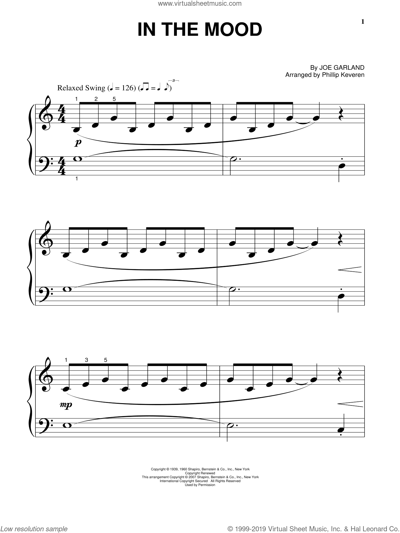 In The Mood (arr. Phillip Keveren)