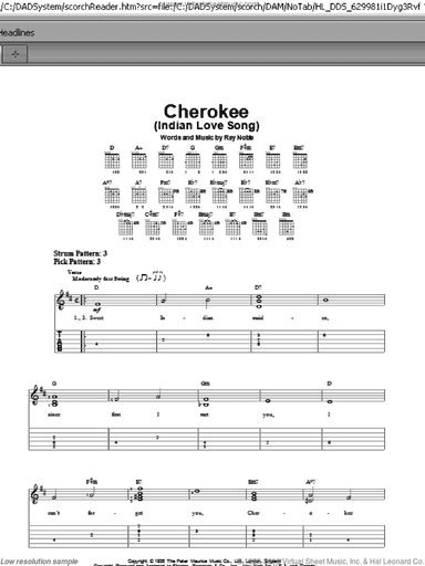 Cherokee (Indian Love Song)