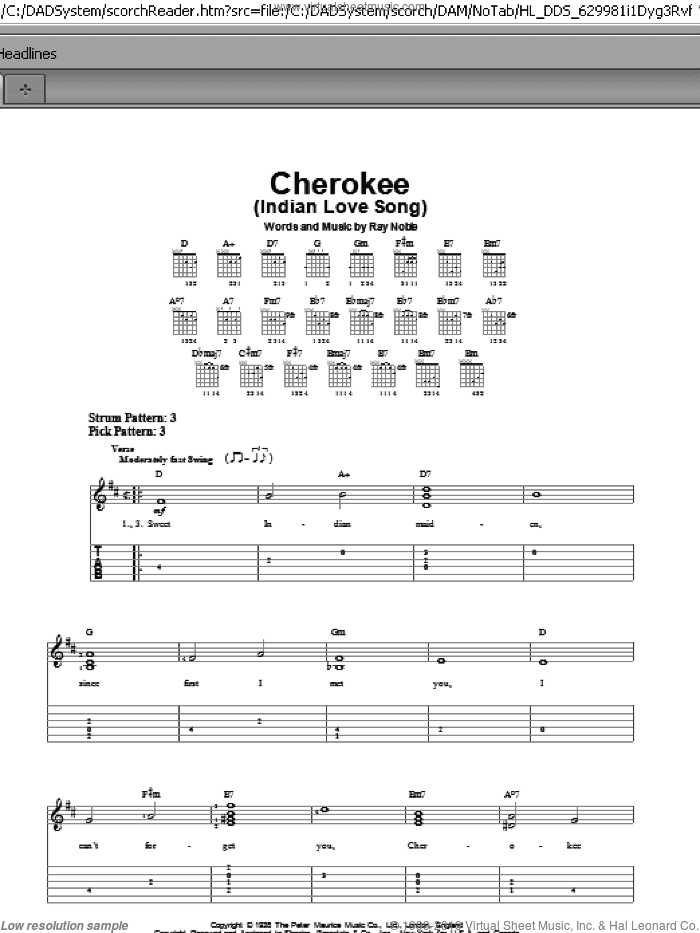Cherokee (Indian Love Song)