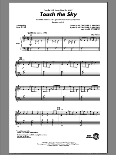 Touch The Sky (From Brave) (arr. Mac Huff)