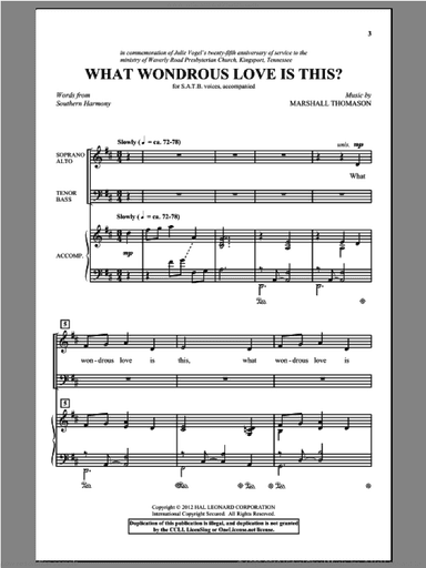 What Wondrous Love Is This?