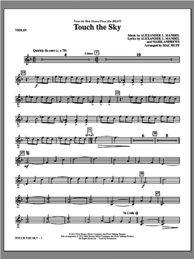 Touch The Sky (from Brave) (arr. Mac Huff)