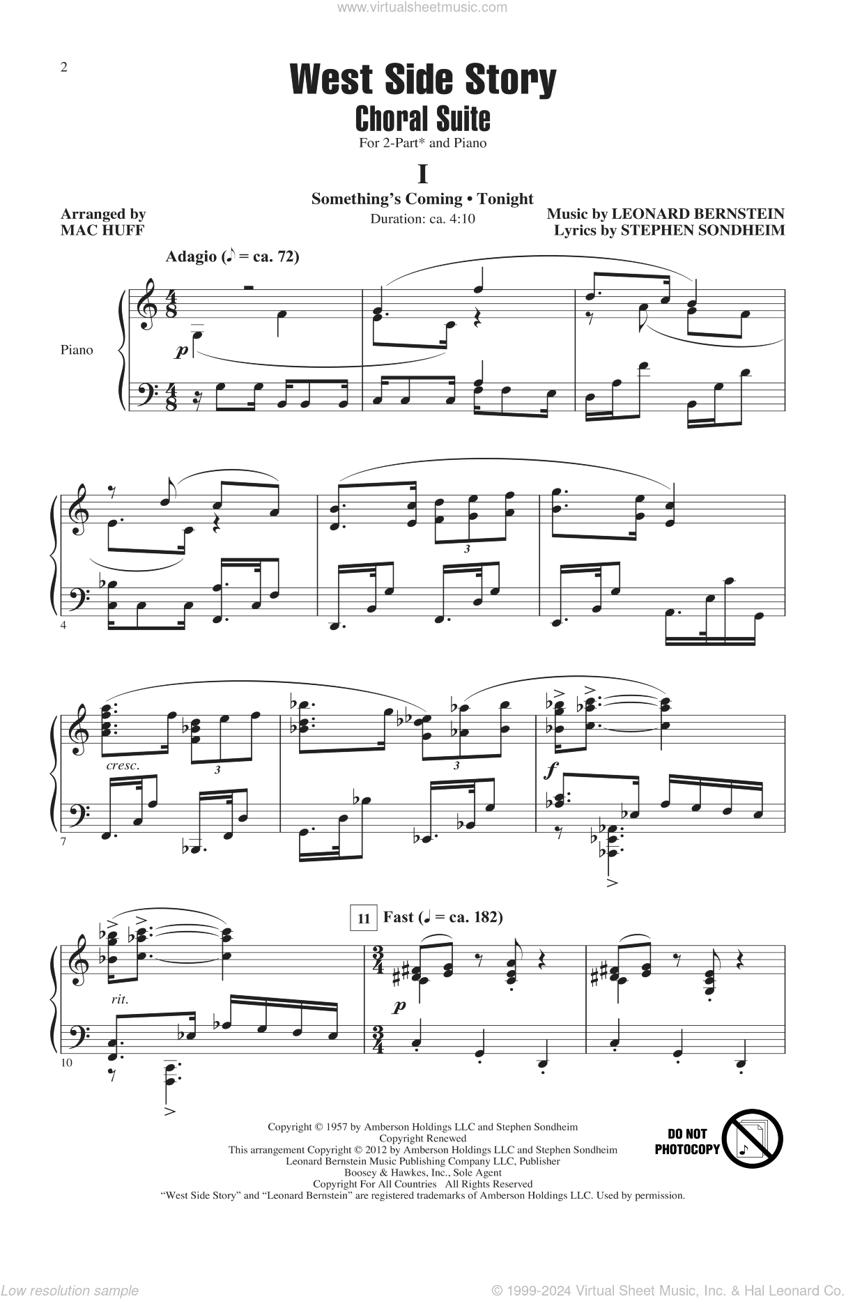 West Side Story (Choral Suite) (arr. Mac Huff)