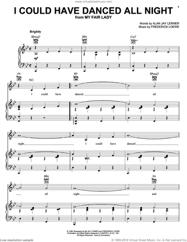 Broadway Selections from My Fair Lady (complete set of parts)