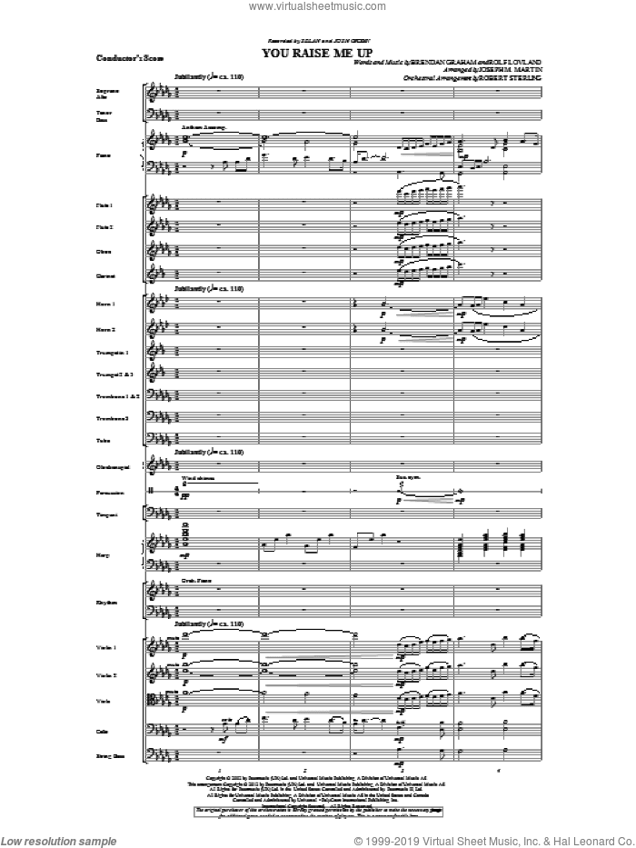 You Raise Me Up (complete set of parts)