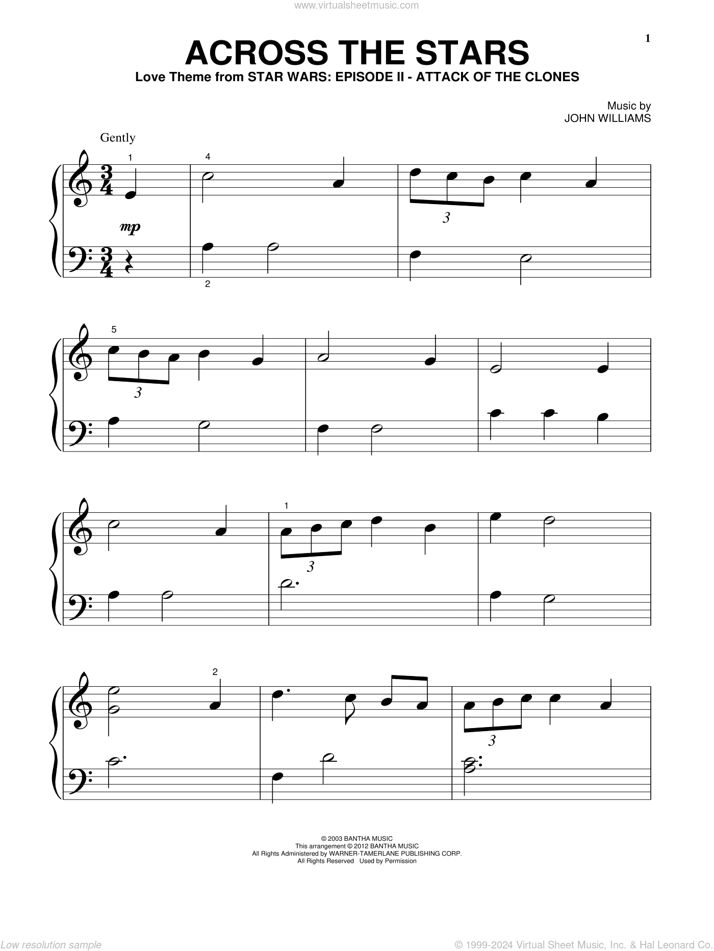 Across The Stars (from Star Wars: Attack of the Clones)