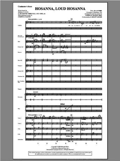 Hosanna, Loud Hosanna (from "Covenant Of Grace")