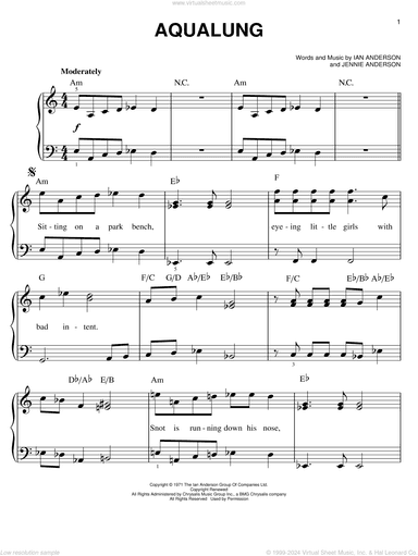Aqualung, (easy)