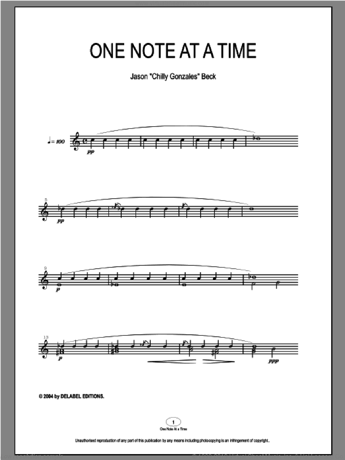 One Note At A Time