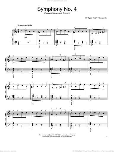 Symphony No. 4 In F Minor, Op. 36, Second Movement Excerpt
